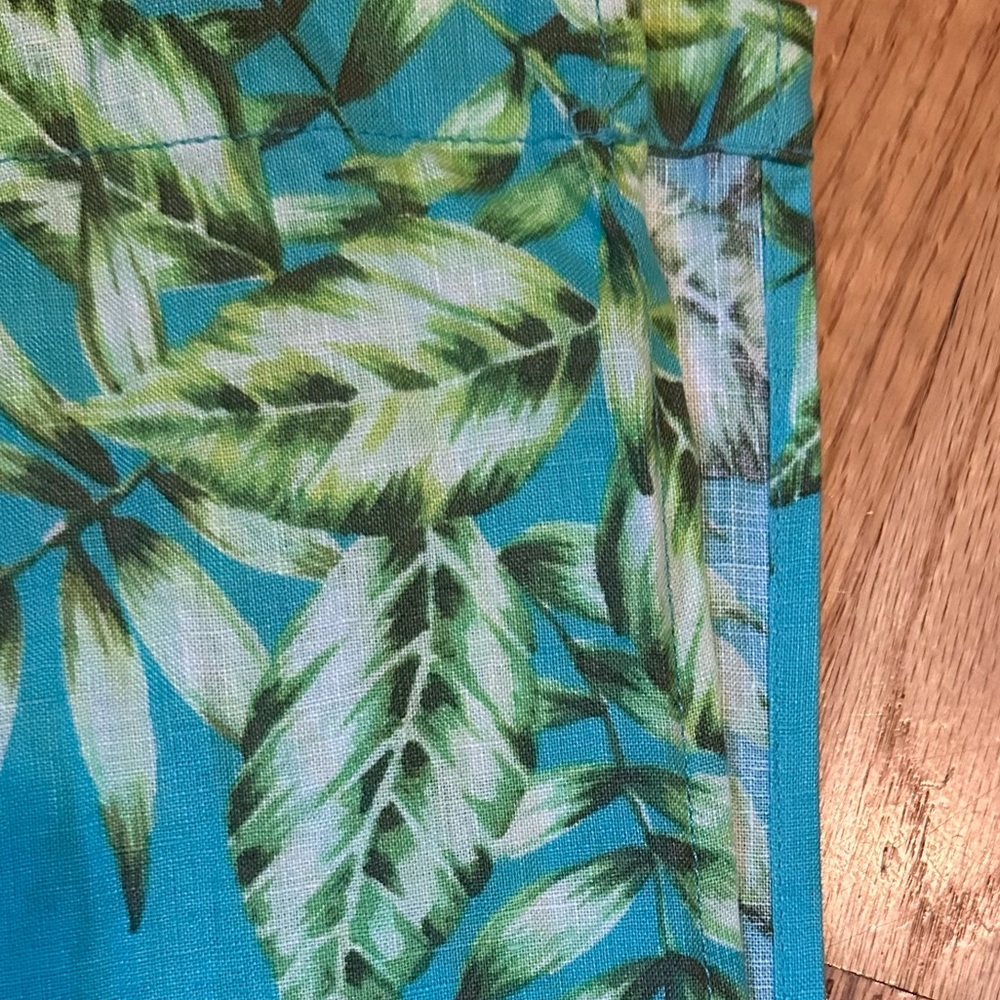 Linen Palm-Print Tropical Skirt - Picture 11 of 11